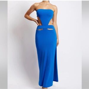 Meshki royal blue maxi dress